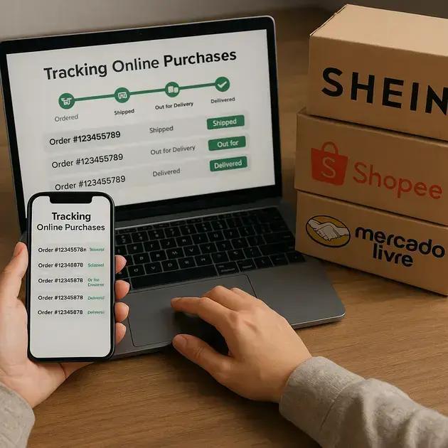 Rastreie Suas Compras da Shein, Shopee, Mercado Livre e Mais em Um Só Lugar